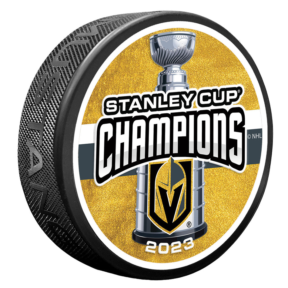Vegas Golden Knights puk Stanley Cup Champions Puck - 2023 CHAMPS - Vegas Golden Knights stanley Cup 2023
