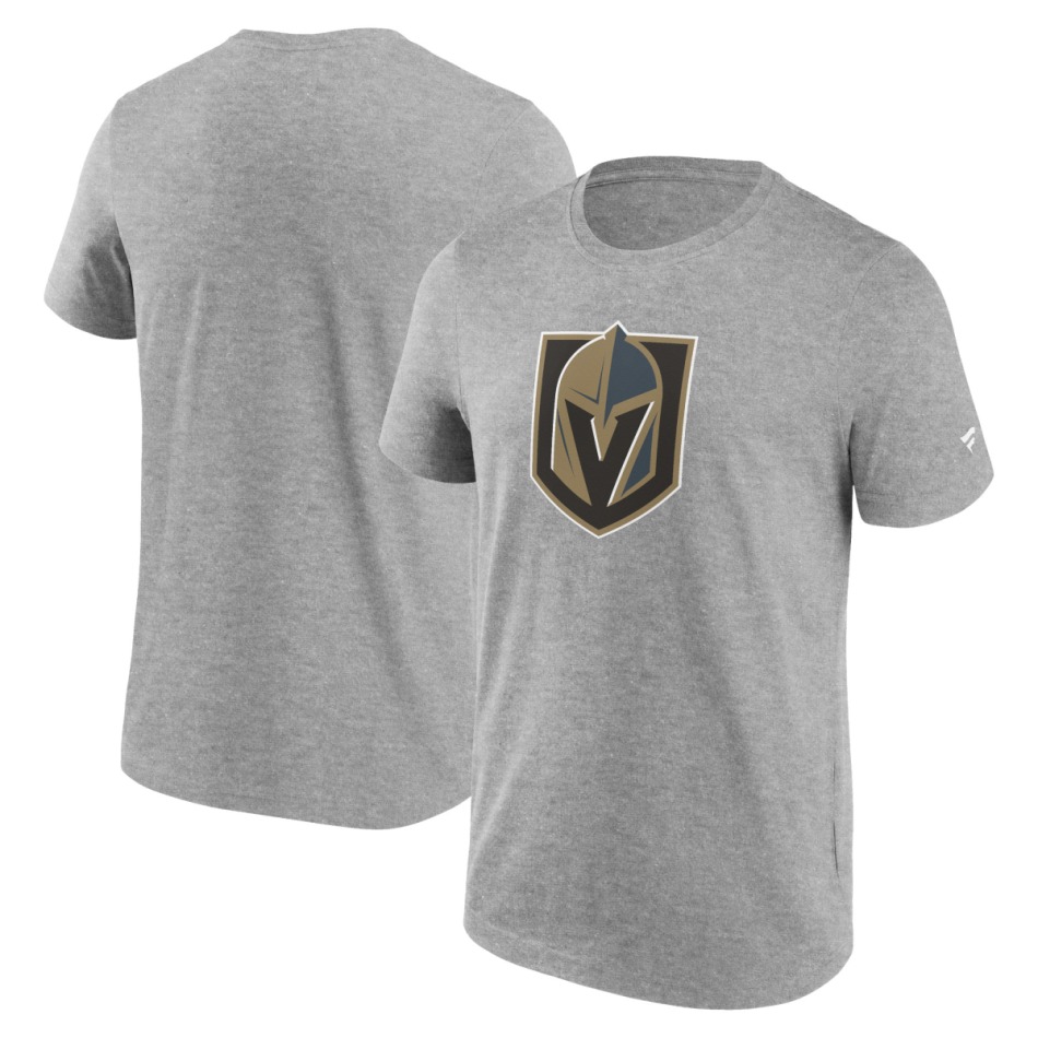 Vegas Golden Knights pánské tričko Primary Logo Graphic T-Shirt Sport Gray Heather - Vegas Golden Knights trička, polo trička, košile