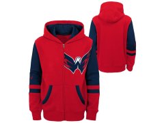 Washington Capitals dětská mikina s kapucí faceoff colorblocked fleece full-zip