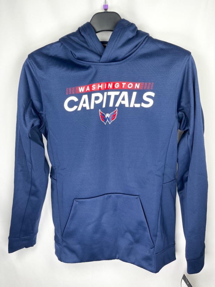 Washington Capitals dětská mikina s&nbsp;kapucí Authentic Pro Hood Po Hoodie - Washington Capitals dětské oblečení