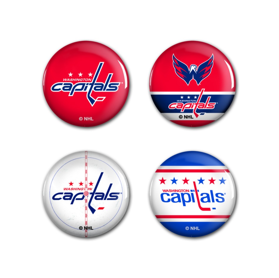 Washington Capitals placka Button 4 Pack - Washington Capitals ostatní suvenýry
