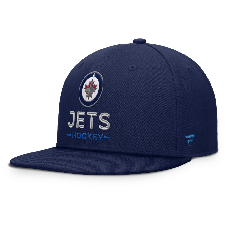 Winnipeg Jets čepice flat kšiltovka Authentic Pro A/Cap Flat Brim Square Visor Structured Adjustable - Winnipeg Jets kšiltovky, čepice, rukavice