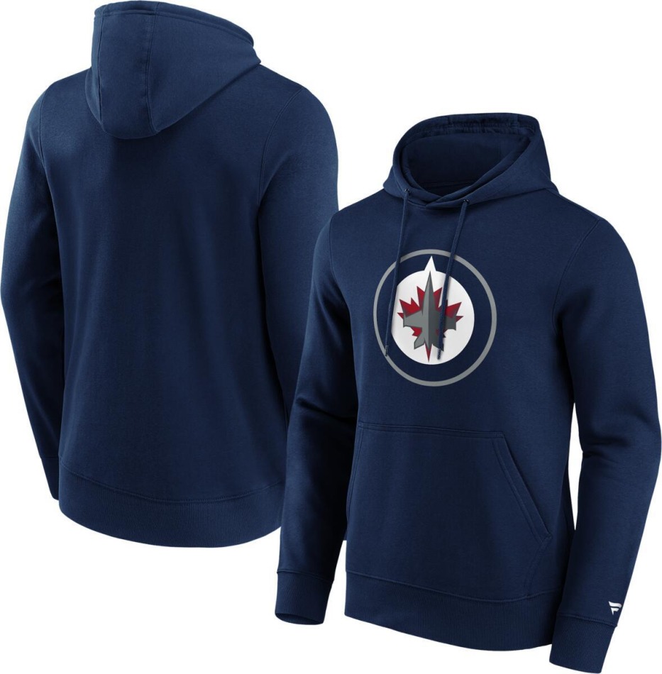 Winnipeg Jets pánská mikina s&nbsp;kapucí Primary Logo Graphic navy