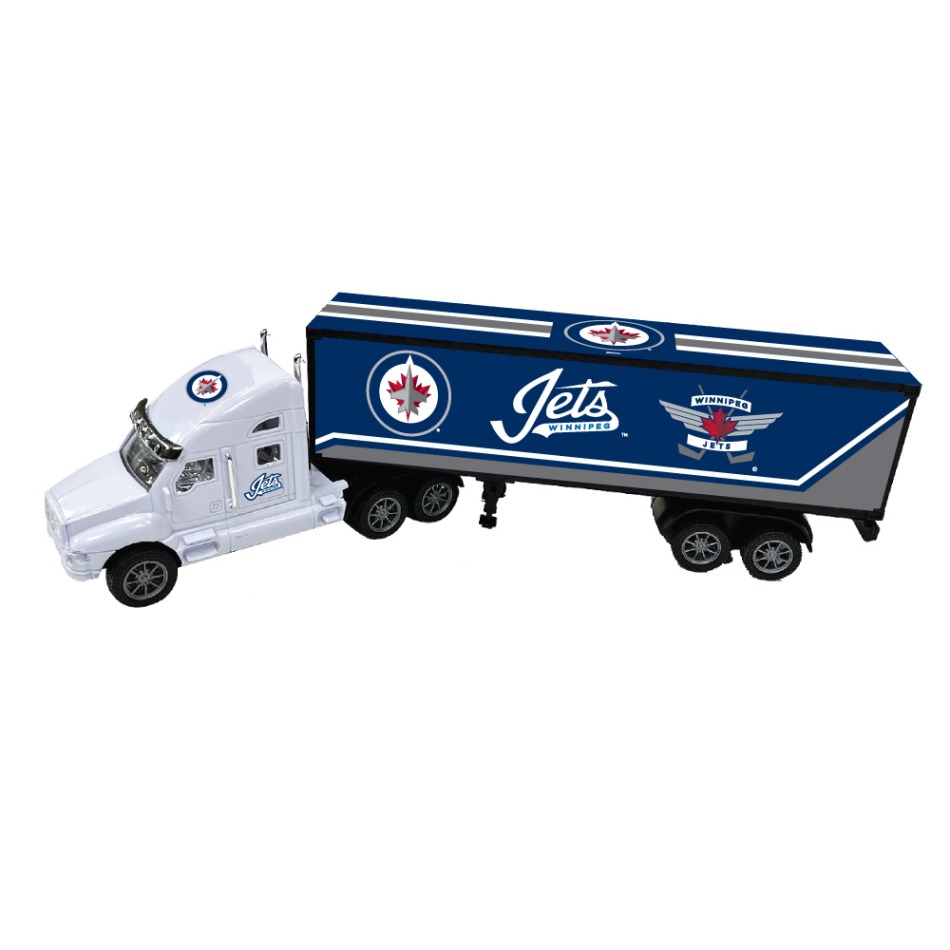Winnipeg Jets kamion 18-Wheeler Big Rig Truck Blue - Winnipeg Jets ostatní suvenýry