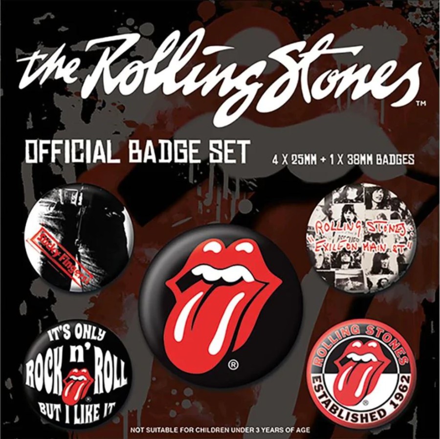 Placky - Odznaky - Set 5 Kusů - Rolling Stones