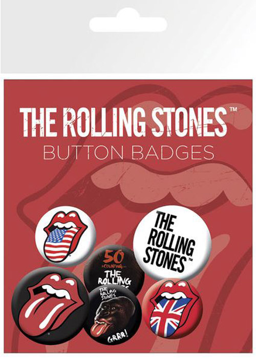 Placky - Odznaky - Set 6 Kusů - Rolling Stones