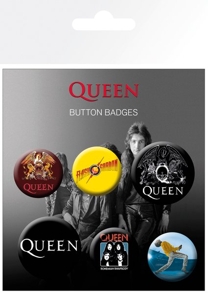 Placky - Odznaky - Set 6 Kusů - Queen