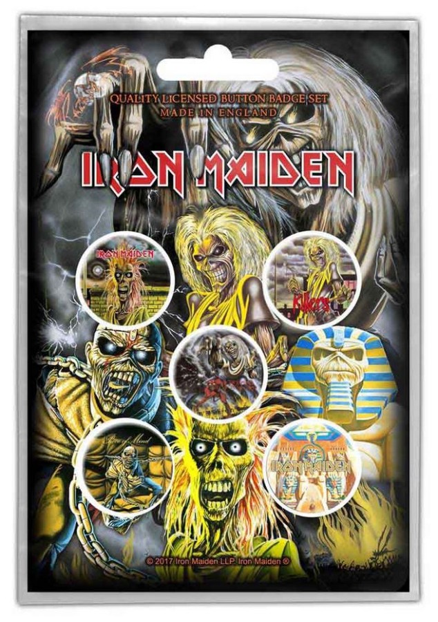 Placky - Odznaky - Set 5 Kusů - Iron Maiden