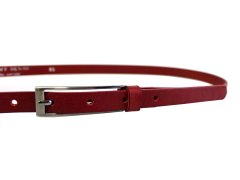 Penny Belts Dámský kožený opasek 15-1-93 red 95 cm