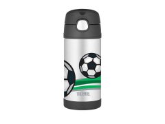 Thermos FUNtainer Dětská termoska s&nbsp;brčkem - fotbal 355 ml