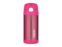 Thermos FUNtainer Dětská termoska s&nbsp;brčkem - růžová 355 ml