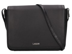 Lagen Dámská kožená crossbody kabelka BLC-22/2061 BLK