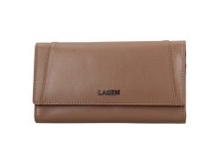 Lagen Dámská kožená peněženka BLC/5064/621 TAUPE