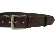 Penny Belts Pánský kožený opasek 25-1-40 brown 90 cm