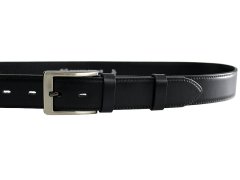 Penny Belts Pánský kožený společenský opasek 35-020-4-60 black 100 cm