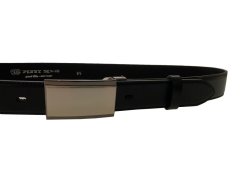 Penny Belts Pánský kožený společenský opasek 35-020-4PS-60 black 100 cm