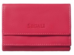 SEGALI Dámská kožená peněženka 1756 hot pink