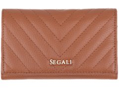 SEGALI Dámská kožená peněženka 50512 camel