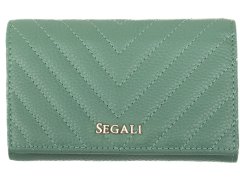SEGALI Dámská kožená peněženka 50512 lt.green