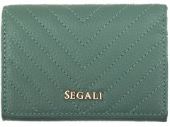 SEGALI Dámská kožená peněženka 50514 lt.green