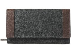 SEGALI Dámská kožená peněženka 61288 WO black/brown