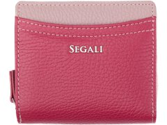SEGALI Dámská kožená peněženka 7544 B magenta/rose