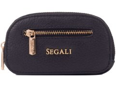 SEGALI Kožená klíčenka-mini peněženka 50526 Black