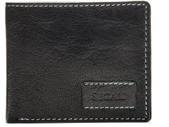 SEGALI Pánská kožená peněženka 1031 Black