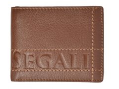SEGALI Pánská kožená peněženka 19052 tan