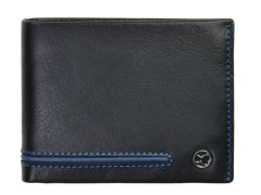 SEGALI Pánská kožená peněženka 753 115 026 black/blue