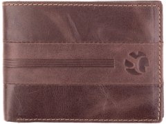 SEGALI Pánská kožená peněženka 966 brown