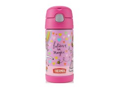Thermos FUNtainer Dětská termoska s&nbsp;brčkem – jednorožec 355 ml
