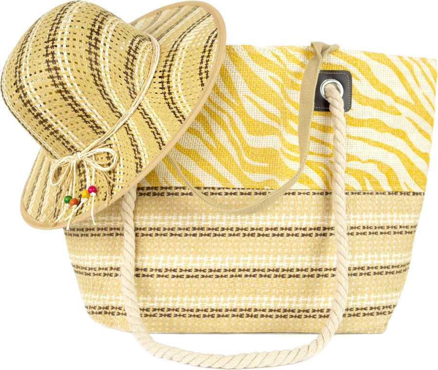 Art of Polo Dámská sada - plážová taška a klobouk tr22102.1 - Tašky Plážové tašky