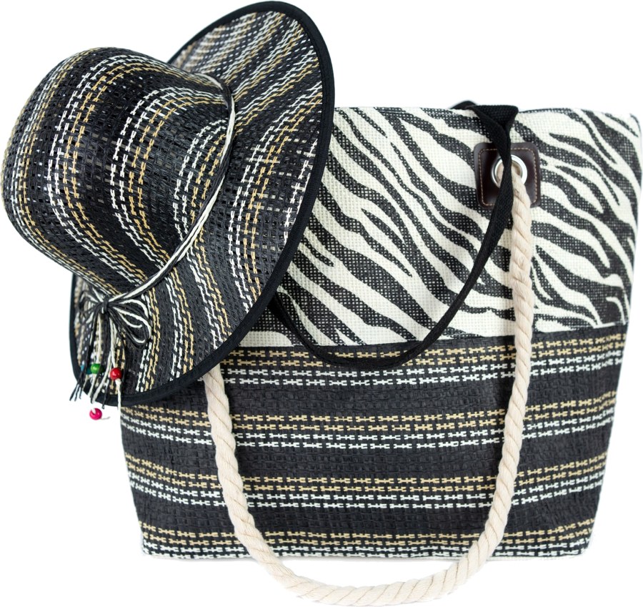Art of Polo Dámská sada - plážová taška a klobouk tr22102.3 - Tašky Plážové tašky