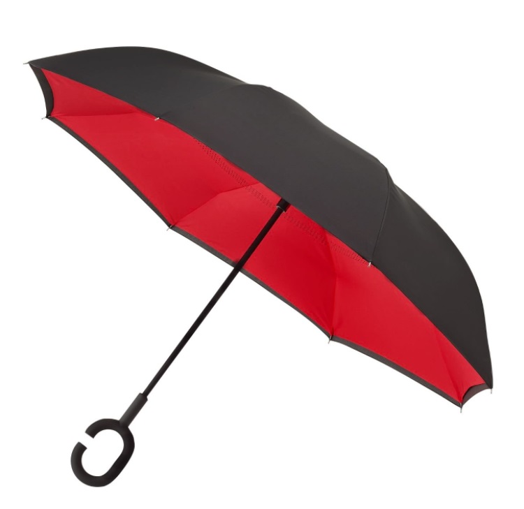 Blooming Brollies Dámský holový deštník Inside out Plain Red Umbrella EDIORED - Deštníky Holové deštníky Mechanické holové deštníky