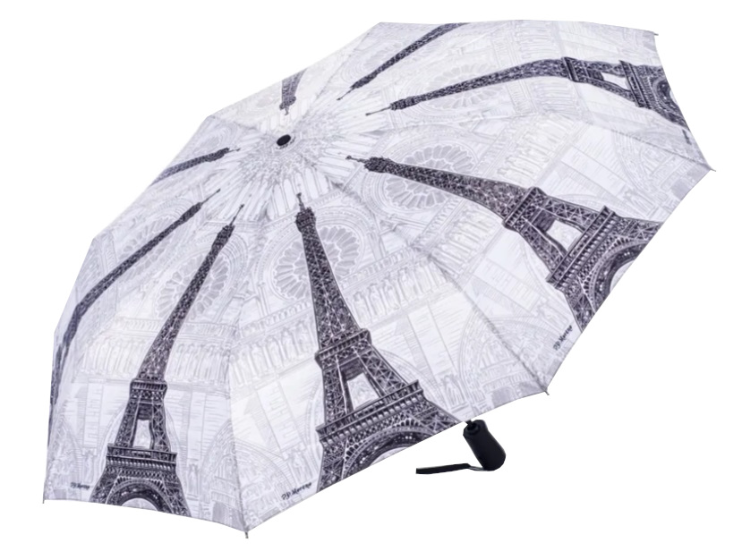 Blooming Brollies Skládací plně automatický deštník Paris Black and White SKCFPARBW - Deštníky Skládací deštníky Automatické skládací deštníky