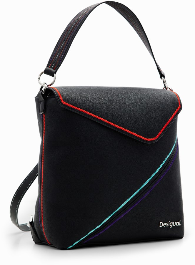 Desigual Dámský batoh Cleo Black Jersey 24WAKP142000 - Batohy Fashion batohy