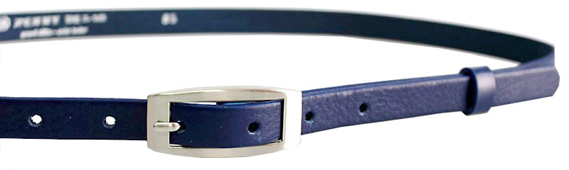 Penny Belts Dámský kožený opasek 15-2-56 dark blue 85 cm
