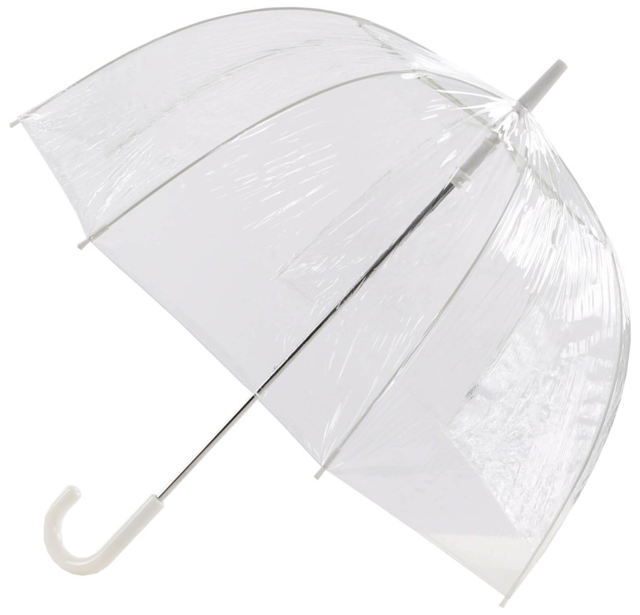 Blooming Brollies Dámský průhledný holový deštník EDBCPLAIN - Deštníky Holové deštníky Mechanické holové deštníky