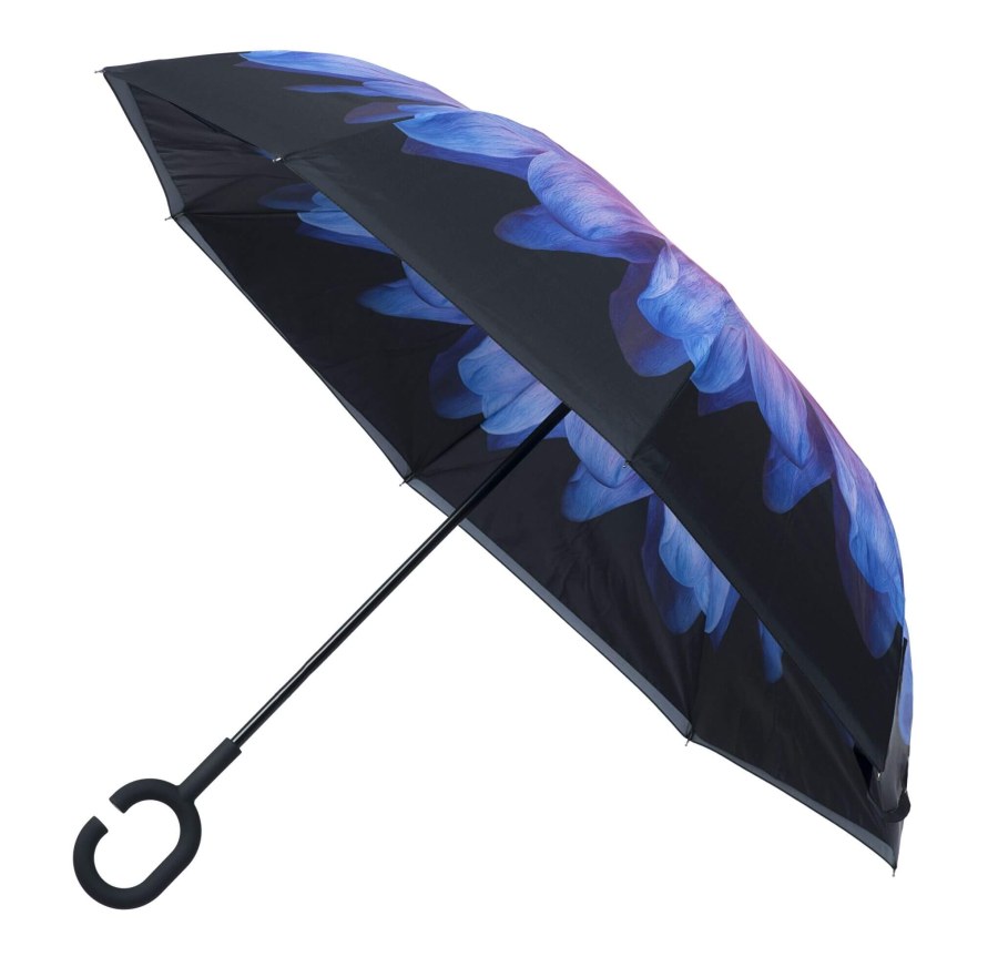 Blooming Brollies Dámský holový deštník Inside Out Purple Daisy Umbrella EDIOPUD - Deštníky Holové deštníky Mechanické holové deštníky