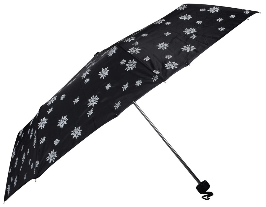 Doppler Dámský skládací deštník Special Mini Edelweiss 700065E02 Black - Deštníky Skládací deštníky Mechanické skládací deštníky