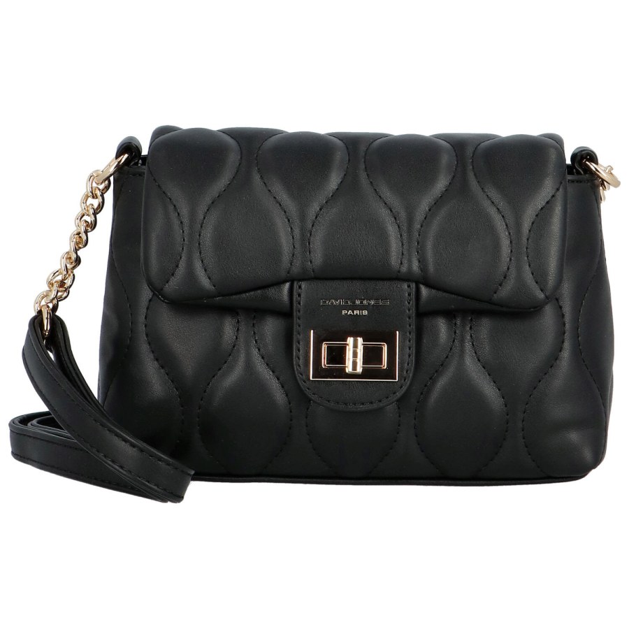 David Jones Dámská crossbody kabelka CM6700B Black - Kabelky Crossbody kabelky