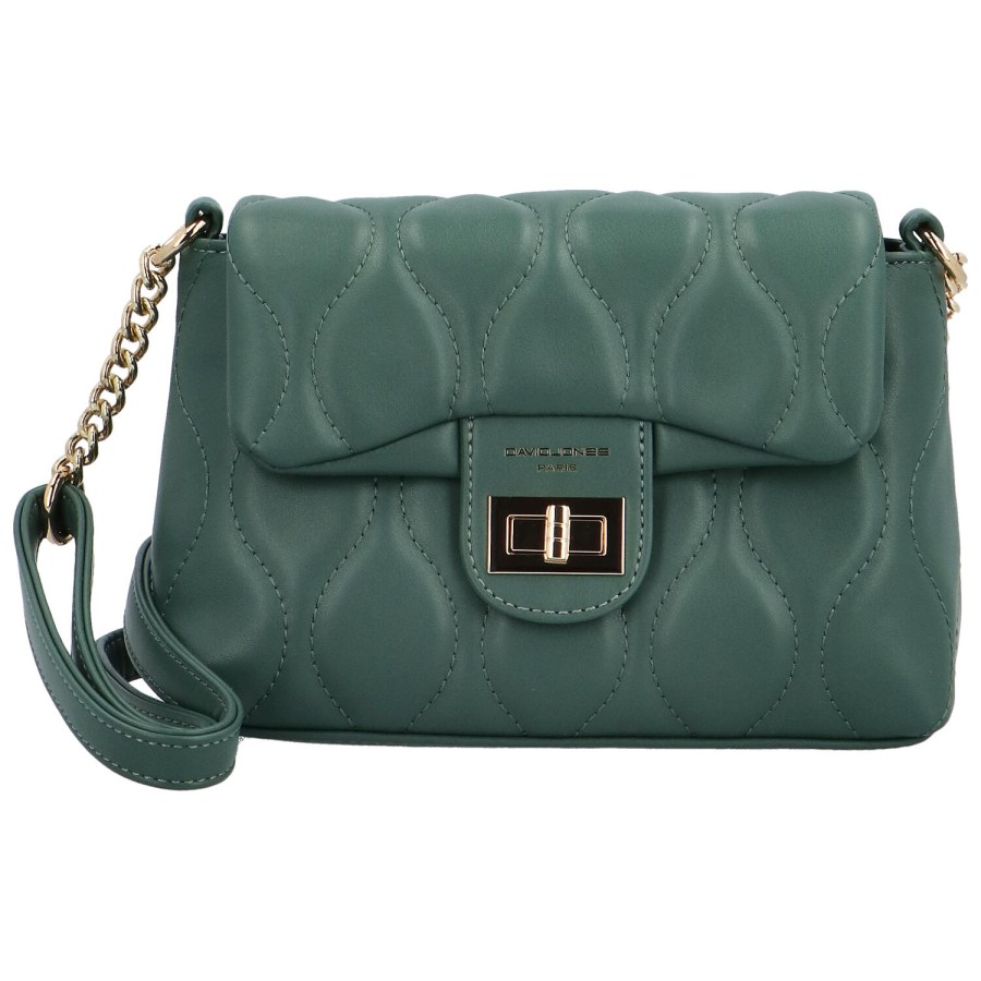 David Jones Dámská crossbody kabelka CM6700B Green - Kabelky Crossbody kabelky