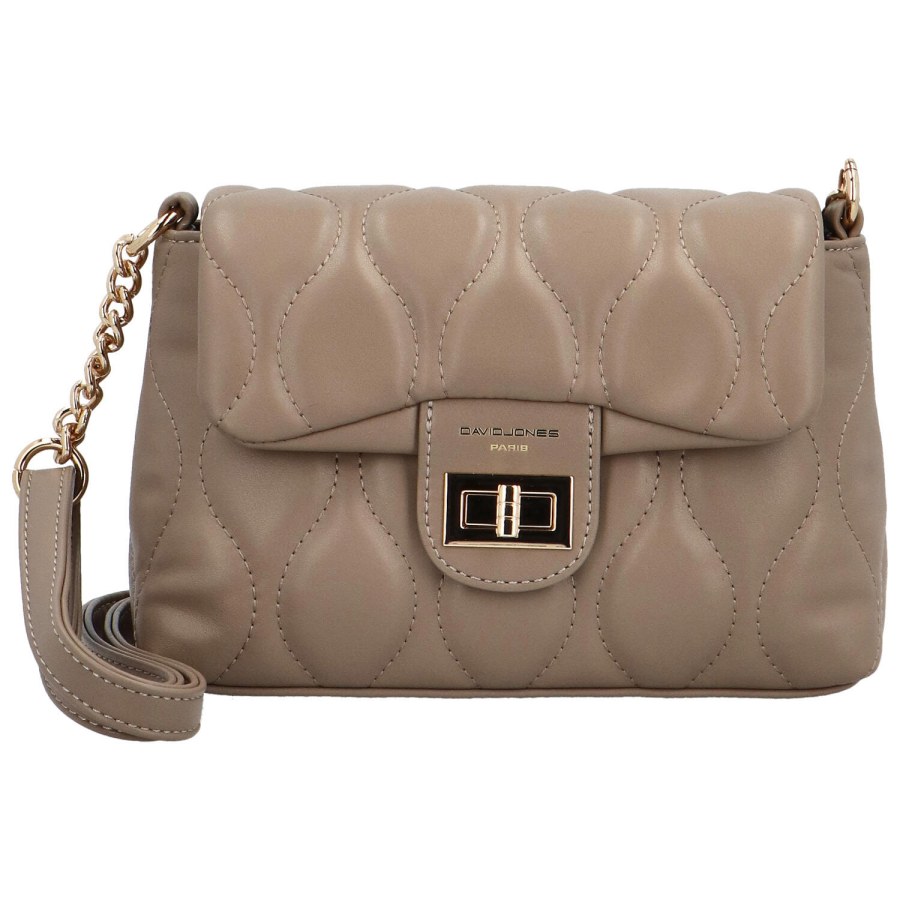 David Jones Dámská crossbody kabelka CM6700B Taupe