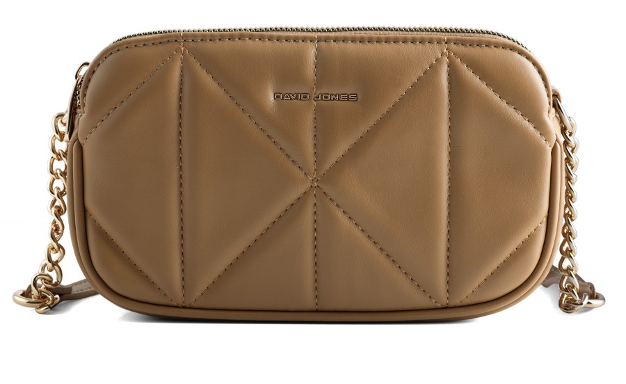 David Jones Dámská crossbody kabelka CM6792 Camel - Kabelky Crossbody kabelky