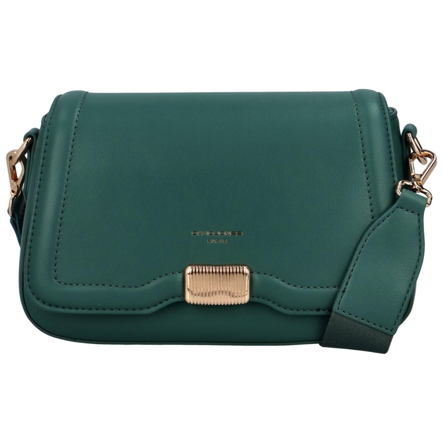 David Jones Dámská crossbody kabelka CM6961A Elephant Green - Kabelky Crossbody kabelky