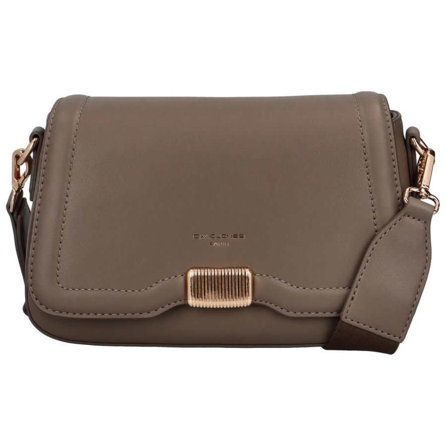 David Jones Dámská crossbody kabelka CM6961A Elephant Grey - Kabelky Crossbody kabelky