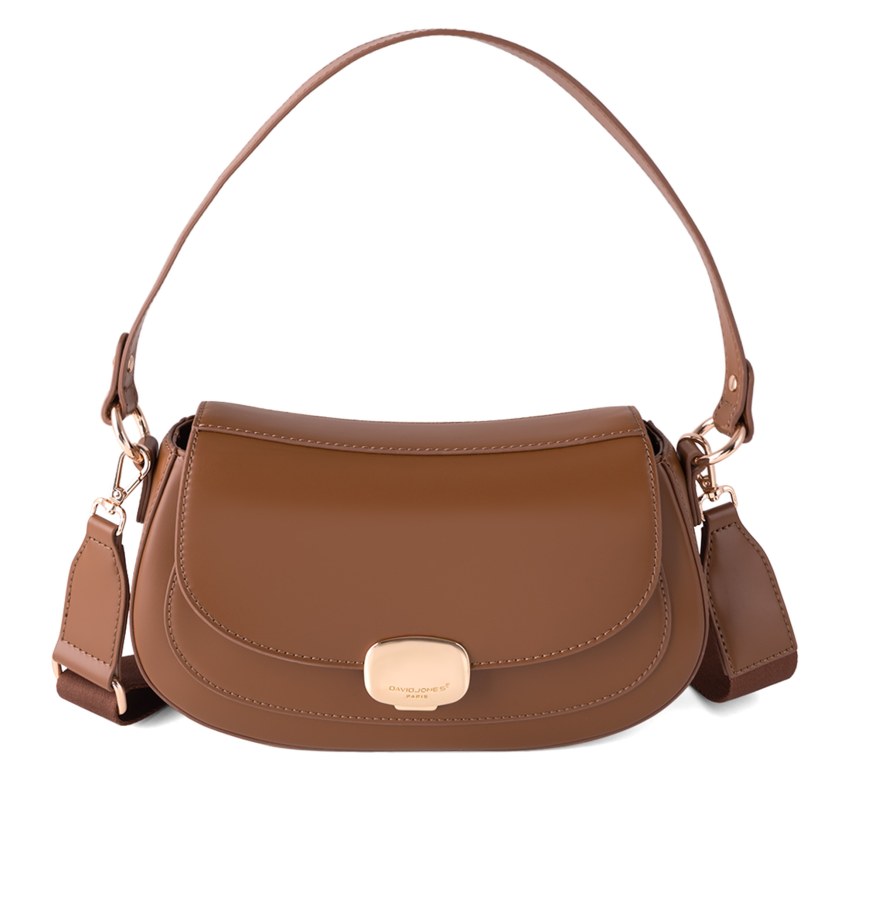 David Jones Dámská kabelka Banana Bag CM7175 Cognac - Kabelky Kabelky přes rameno