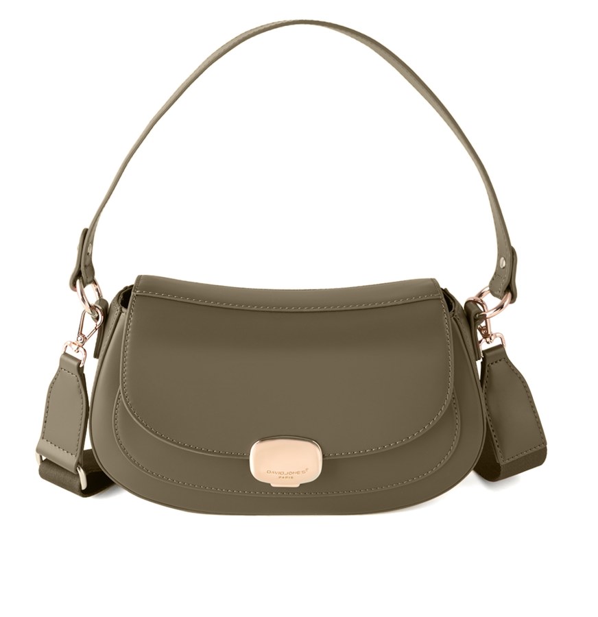 David Jones Dámská kabelka Banana Bag CM7175 D.Grey - Kabelky Kabelky přes rameno