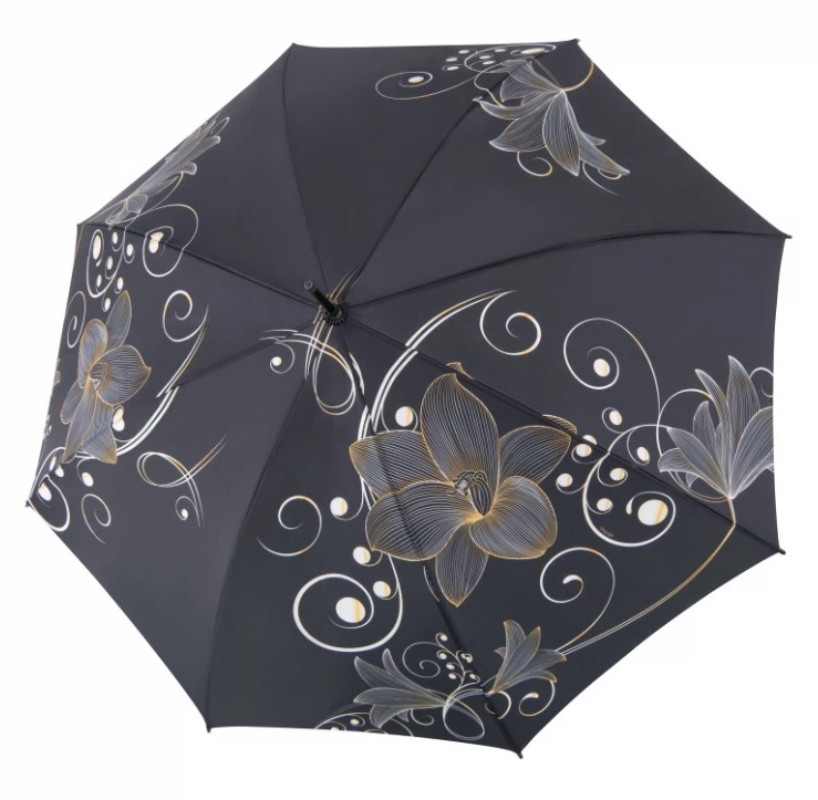 Doppler Dámský holový deštník Fiber Flex AC Golden Flower 740765SG - Deštníky Holové deštníky Automatické holové deštníky